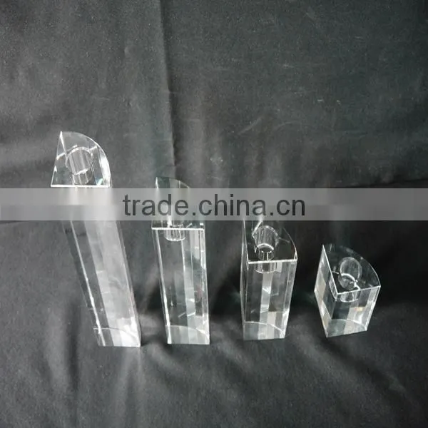 Hot Sale !!! Upscale crystal cube candle holder for tea light candle holder Centerpieces JKC-0003