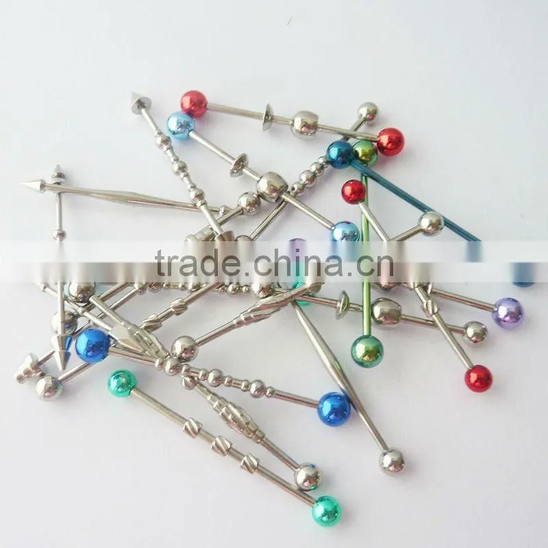 New Hot styles goblet industrial tongue barbell