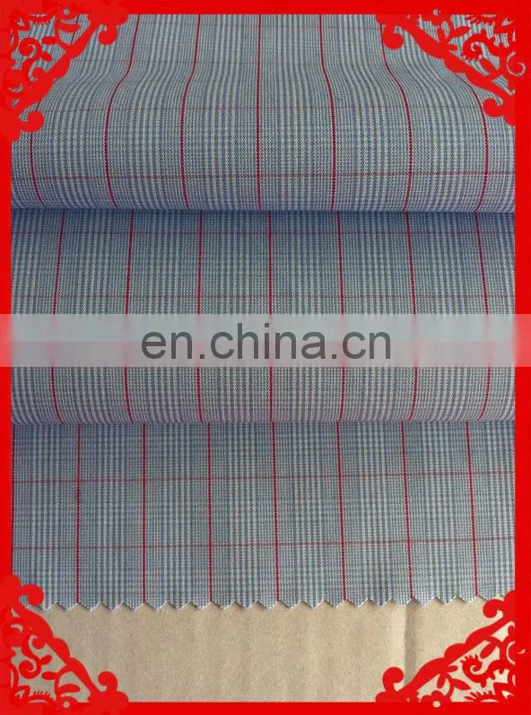 2014 fashion latest new Italy design pattern 100%cotton poplin check cvc t/c yarn dyed fabrics for shirt