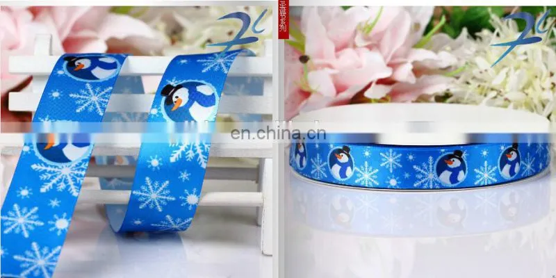 hot sell stock printed christmas ribbon