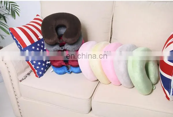 U shape headrest memory foam neck pillow car flight travel