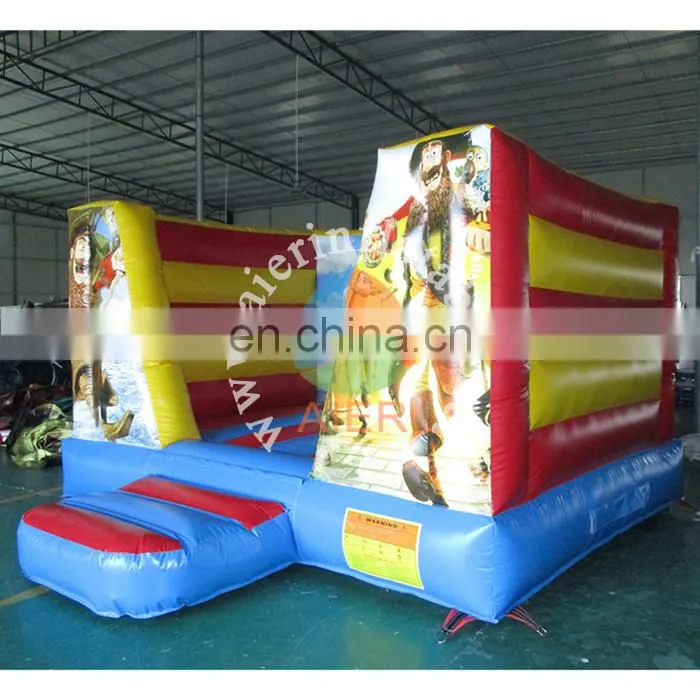Plato PVC high quality inflatable bouncer pirate printing inflatable air castle wholesale for kids and adult