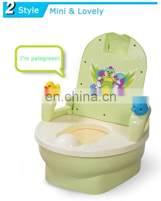 color full plastic convenient baby potty