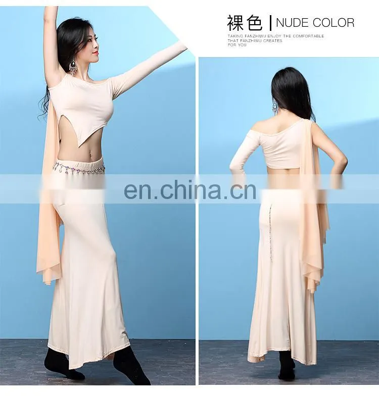 T-5203 Sexy lady women belly dance top and skirt set