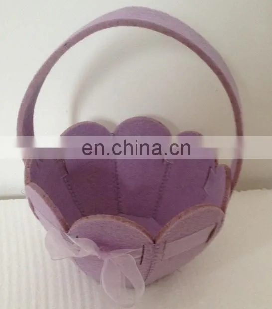 custom felt storage basket