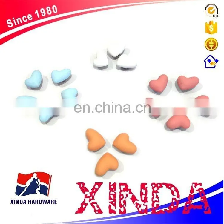 Heart shape metal rivets, metal rivets for garments