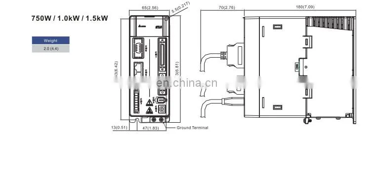 Original Delta AC Servo Drive A2 Series 1kw ASD-A2-1043-E For CNC Cutting Machine