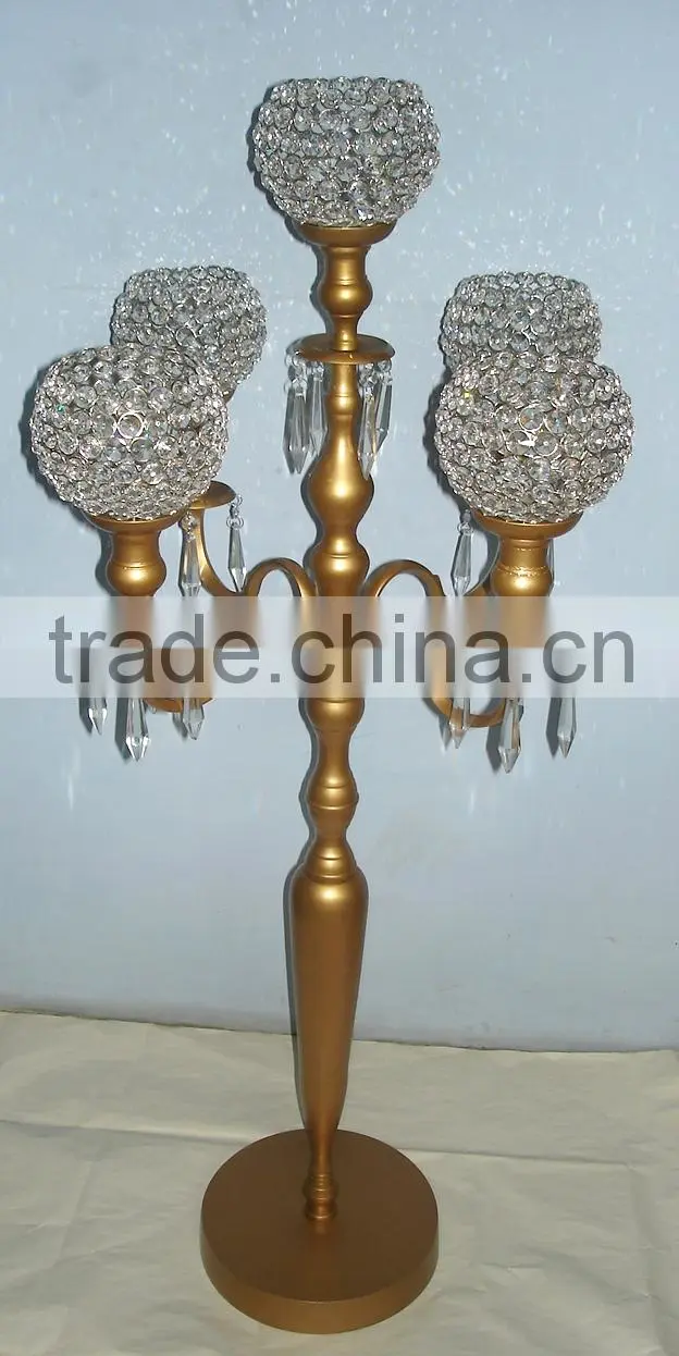 Crystal Hurricane Candelabra, Crystal Hurricane Candle Holder