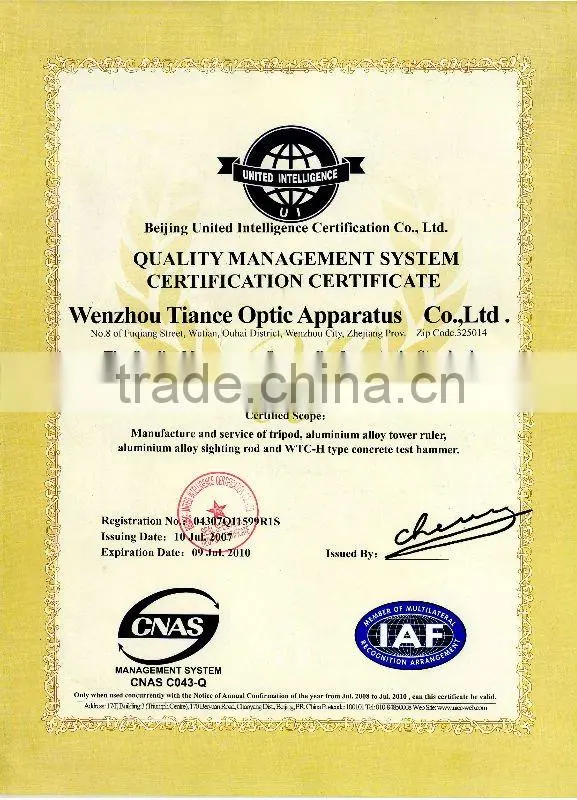 Concrete Portable Hardness Tester/concrete test Hammer for structure and compressive strength of concrete