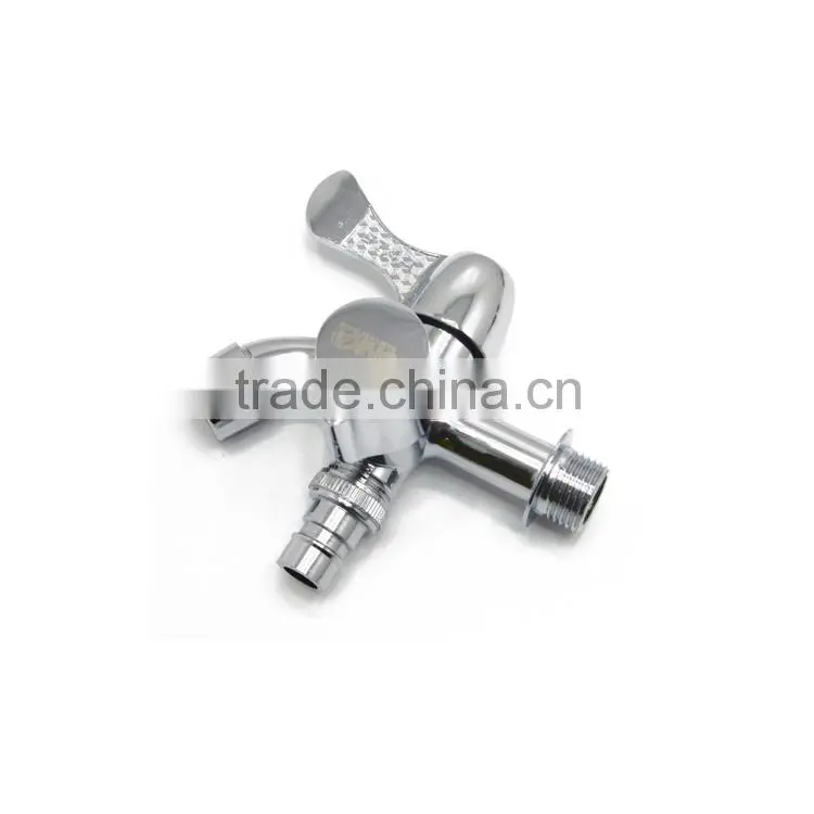 2015 popular design double handles small bibcock taps for garden