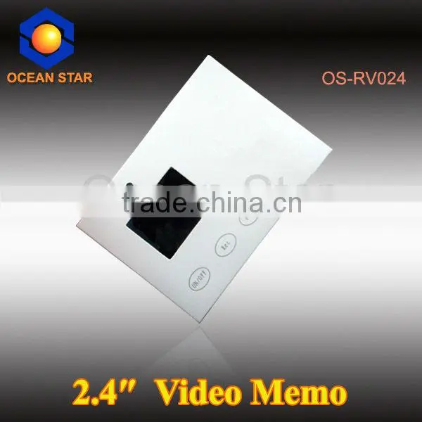 2.4inch Memo Video Card with Camera