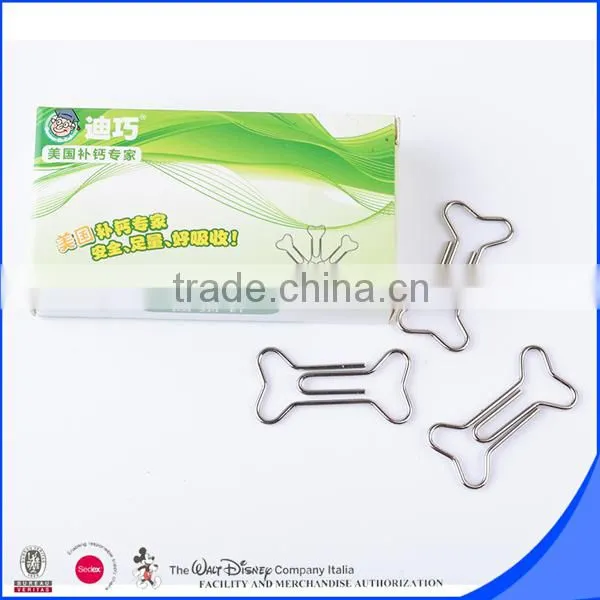 Custom shape paper clip bone shape