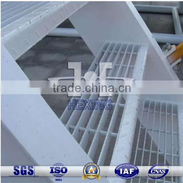 Galvanized/Stainless Steel Steel Grating Stair Tread