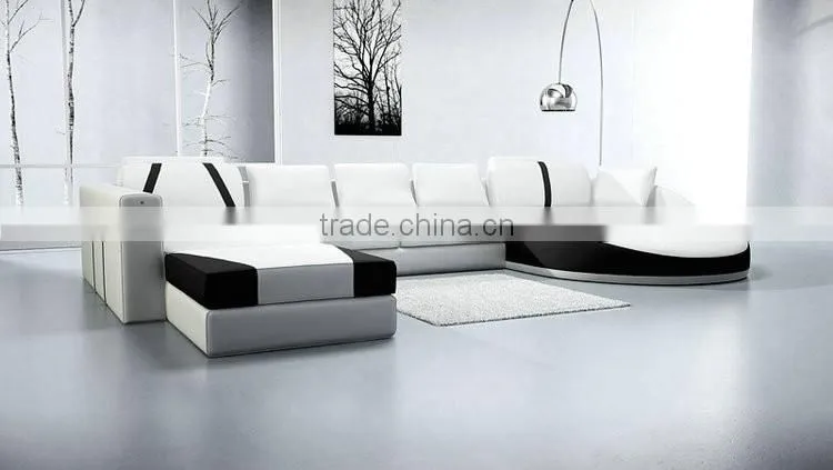european style furniture white u sharp leather sofa