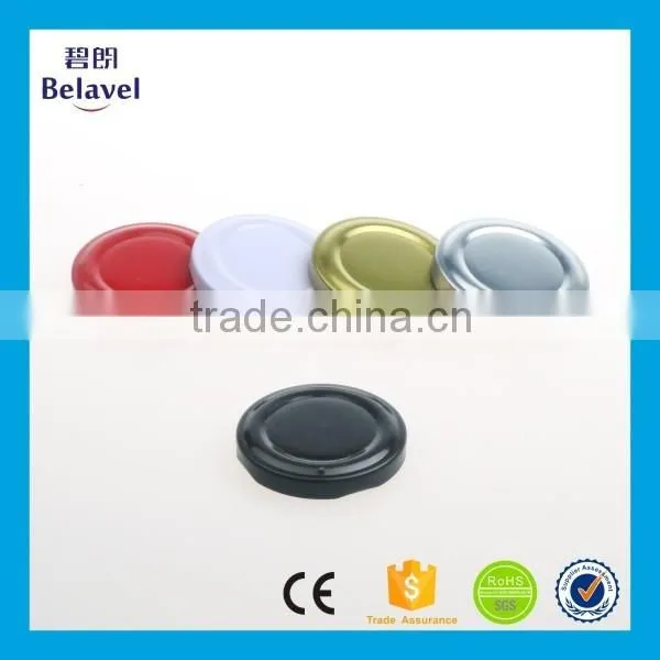 Wholesale 43mm 48mm 58mm cheap colorful metal cap for pudding jar