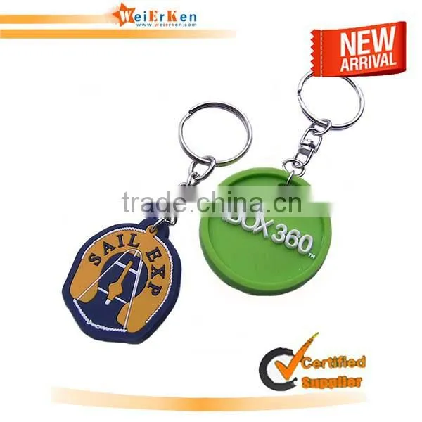 3d keyring custom soft pvc keychain novelty soft rubber keychain
