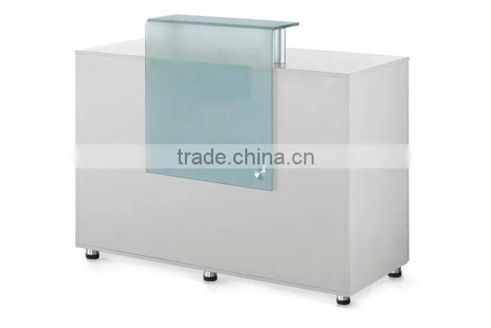 China gold supplier solid surface commercial reception desk