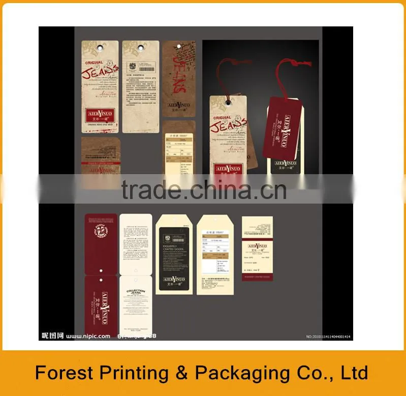 Jeans hang tag printing,Kraft paper hang tag wholesale