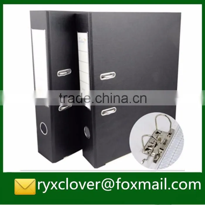 Paperboard 2d ring lever arch file folder with finger ring