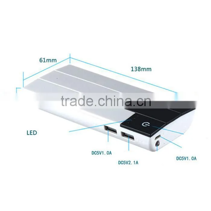 2015 Piano shape high quality 15000mah power bank with ledlighting