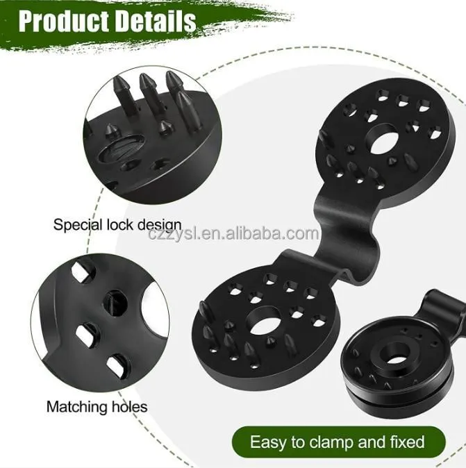 Shade Cloth Clips - Black Round Plastic Sun Shade Clip