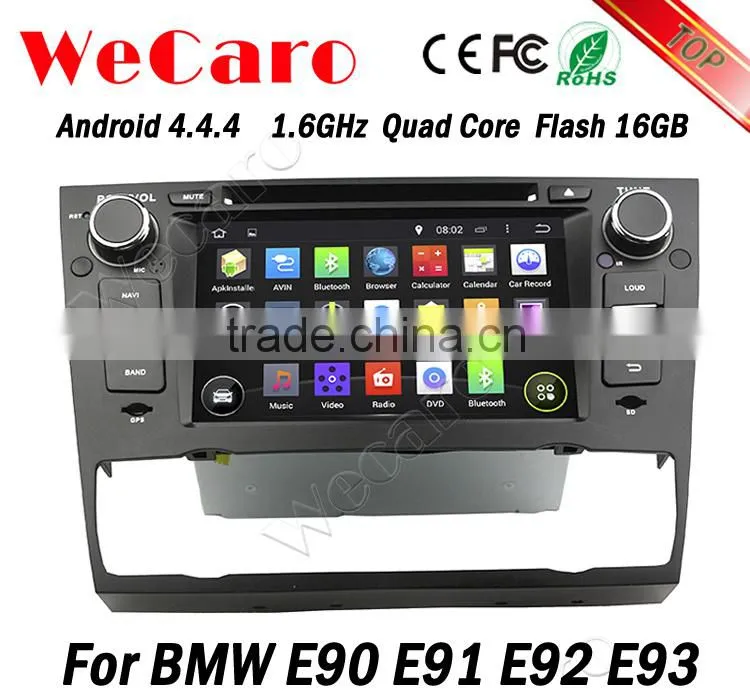 Wecaro Android 4.4.4 car dvd player 7" quad core for bmw e90 android 4.4 radio gps tv tuner 2005-2012
