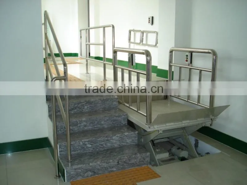 250kg Disable People Manual Platform Lift/Old People Construction Vertical Platform Lift