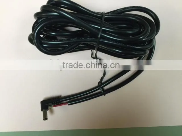 NEW Male to Female GenderDC plug with UL 2464 18AWG +DC5.5x2.5 mm Right Plug + 3700mm +5mm Tinned