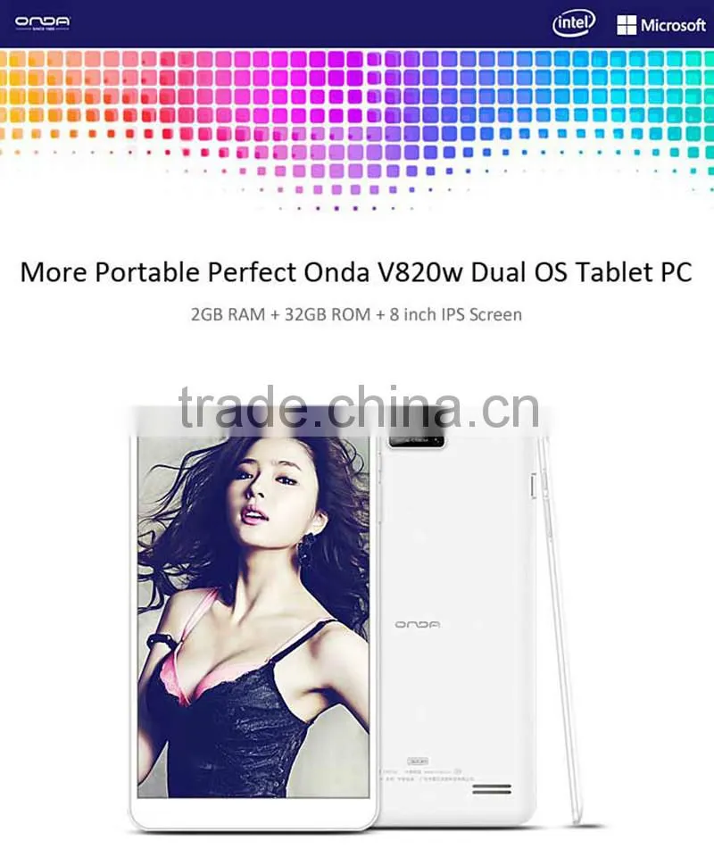 Onda V820w Quad Core 2G 32G 8 inch 1280X800 Intel IPS Screen Operating system windows10 tablet pc usa