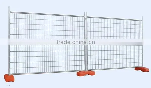 Australia type temporary mobile fence with plastic feet