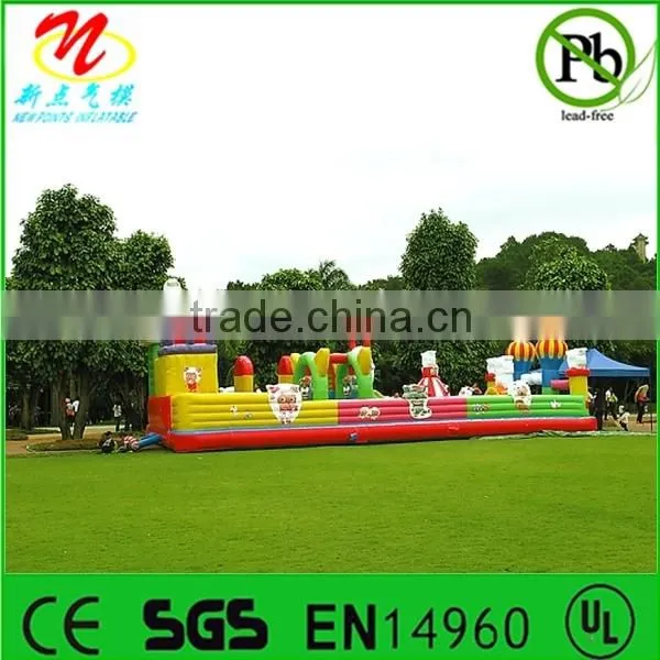 Outdoor inflatable fun city kids inflatable amusement park