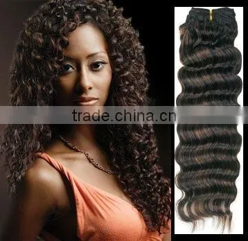 Remy Hair Deep Wave Human Hair Weaving