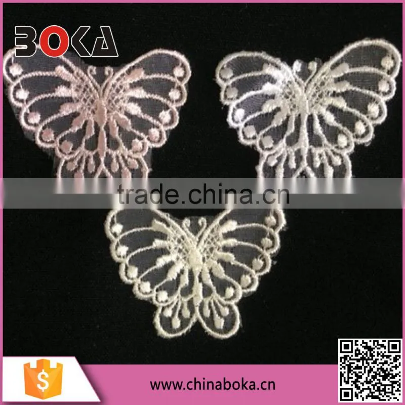 BOKA embroidery colorful butterfly patch for decoration