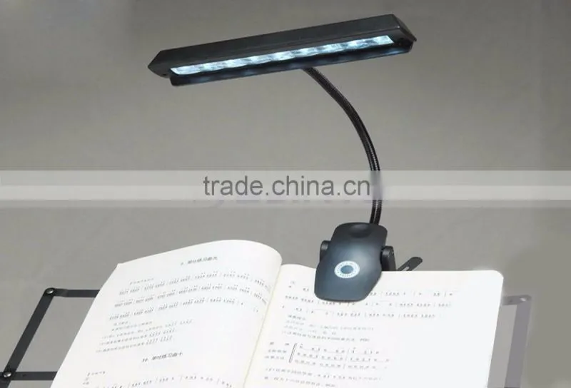 63LM 9 LED Clip On Black Flexible Gooseneck Orchestra Music Stand Lamp