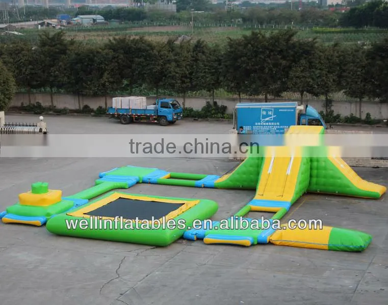 2014 HOT adult floating giant inflatable water park for sale