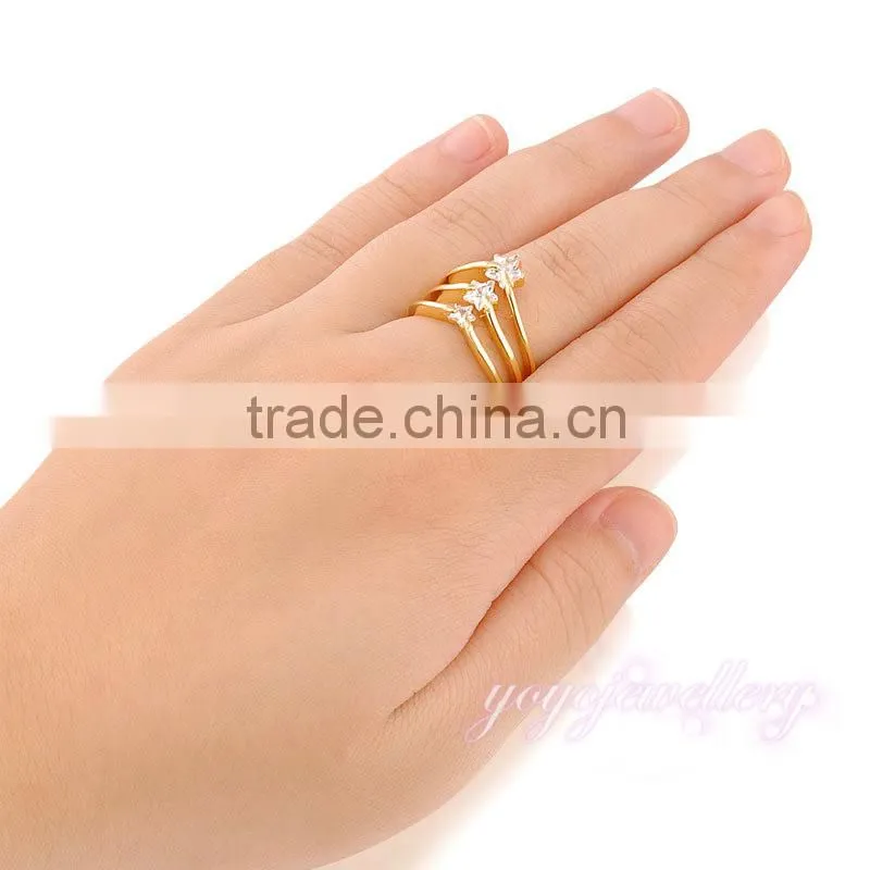 Wholesale saudi gold jewelry dubai ladies finger gold ring design