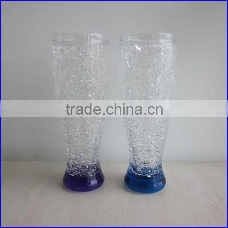 450ML 16OZ PBA free Ice gel freezer mugs beer tumbler cups with printing for promotion gift souvernirs