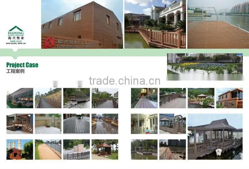 Waterproof Outdoor wood texture wpc foam balustrade