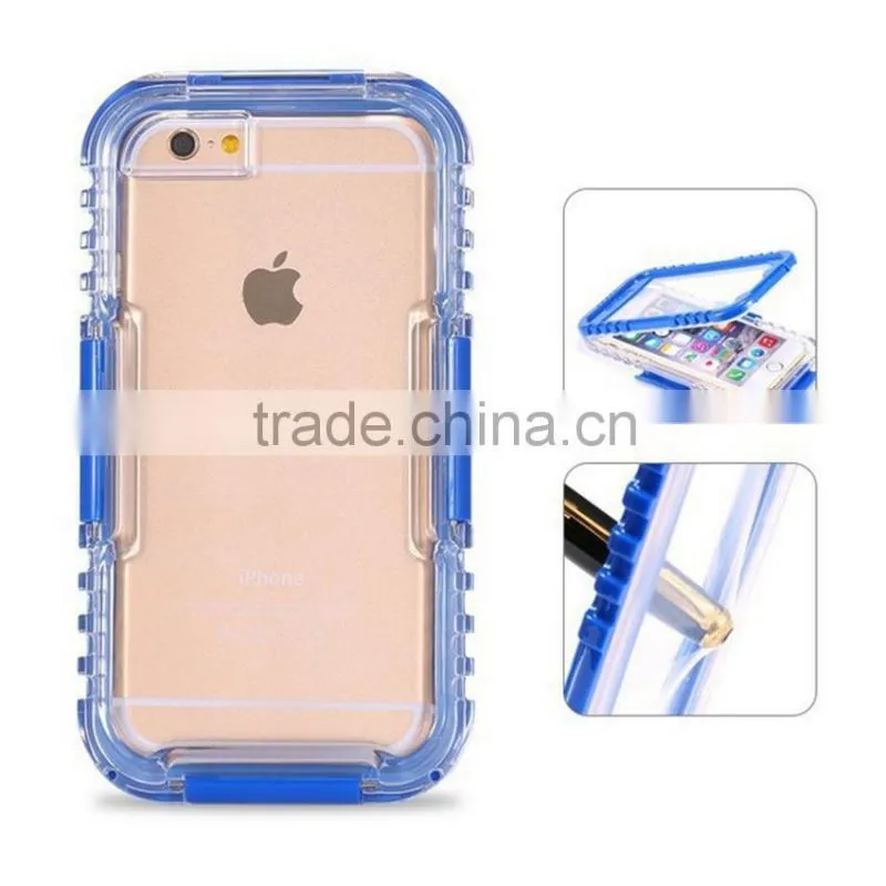 For iphone waterproof cell phone case red