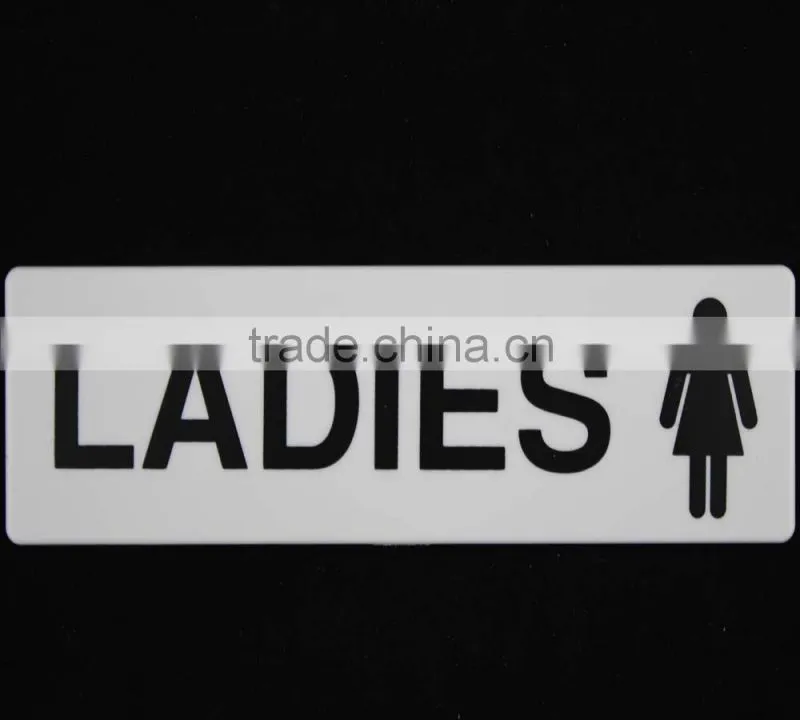 Plastic self adhesive no smoking warning sign