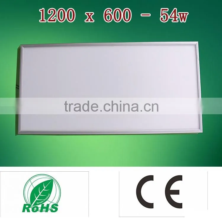 1200 X 600-54W led panel lighting/led panel lights manufactures shenzhen