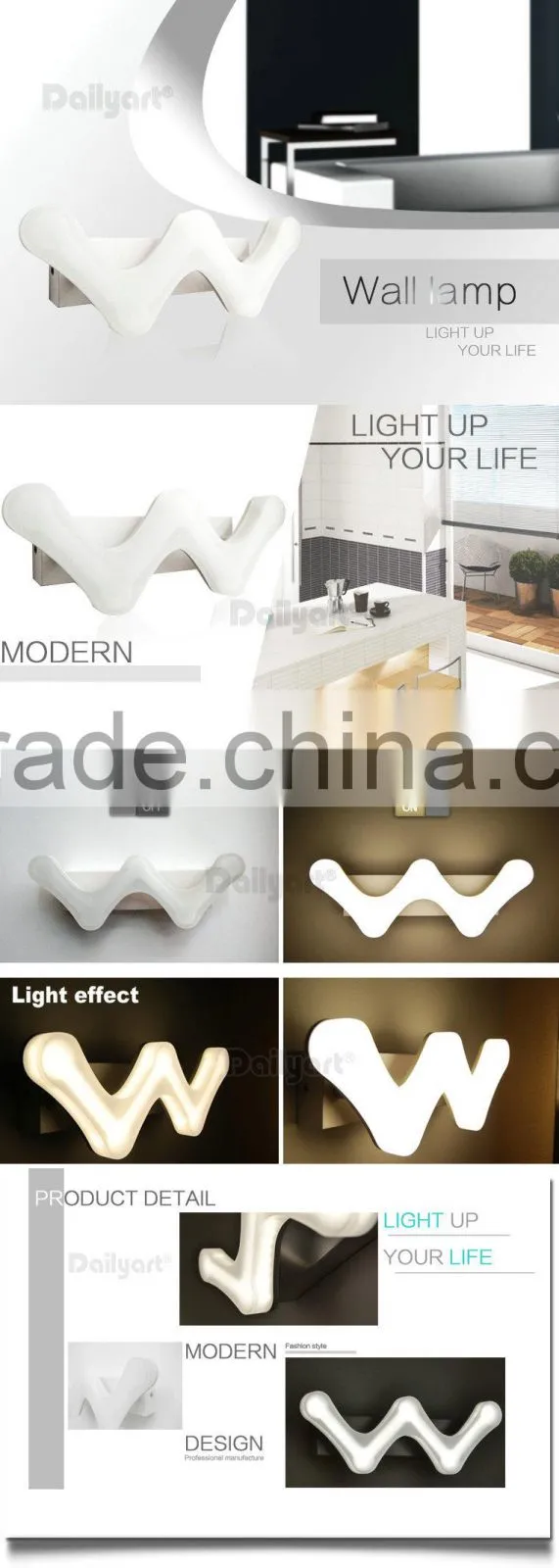 2015 Hot Sale Dailyart Modern Led Wall Lamp