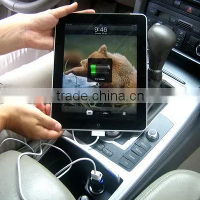 High quality mini USB Dual Car Charger for iPad