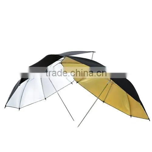 Commlite Black/Silver Double Layer Lighting Umbrellas Reflectors For Photo Studios