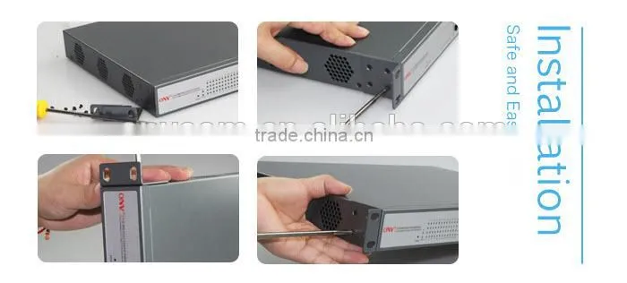 16 port gigabit PoE switch with 48V output IEEE802.3af