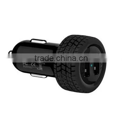 New 4.8A Dual USB Car Charger with Smart Sense IC