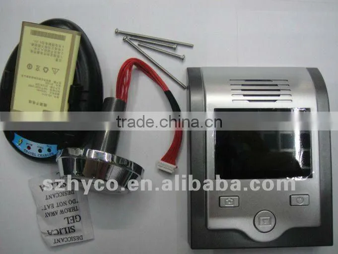Digital door viewer camera with photo&video recording function