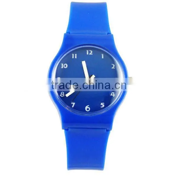 2015 Silicone wrist factory watches with japan quartz movement for girls