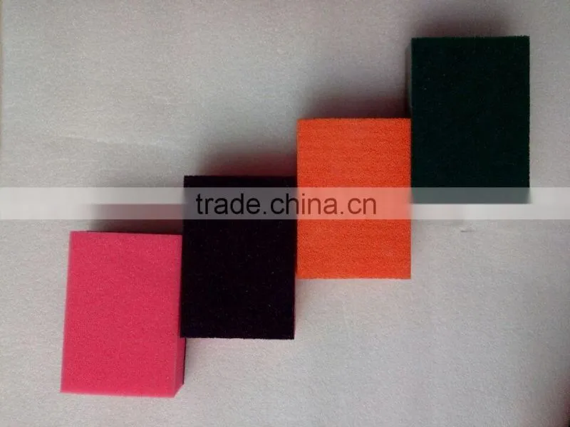 Home cleaning sanding block with different color