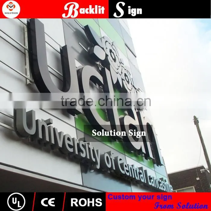 outdoor advertising acrylic metal alphabet letters sign board